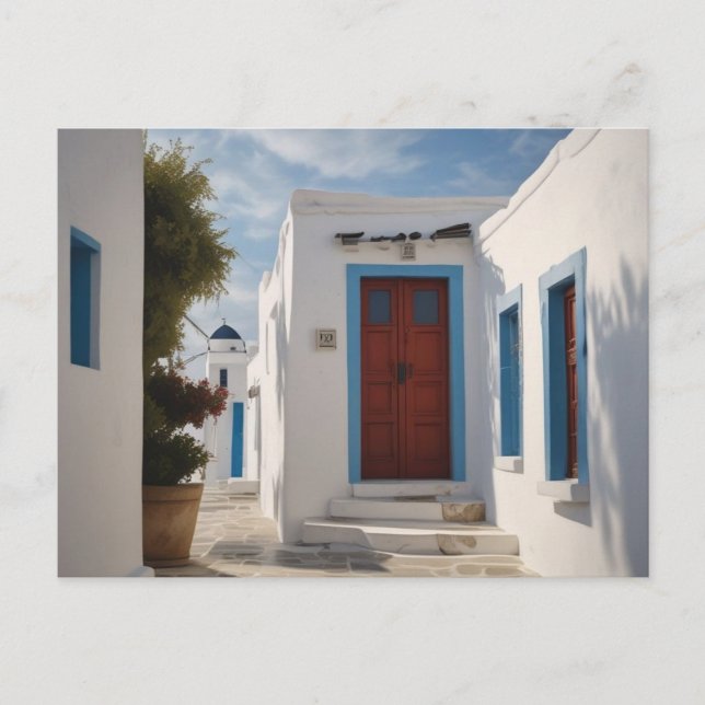Mykonos Greece Travel vykort (Framsida)