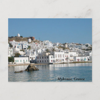 Mykonos Greece vycard Vykort