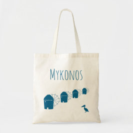 Mykonos, Grekland: Ikoniska vindkraftverk och peli Tygkasse