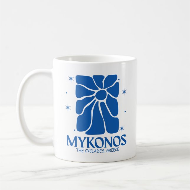 Mykonos Grekland Kaffemugg (Vänster)