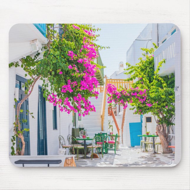 Mykonos, Grekland Mouse Pad Musmatta (Framsidan)