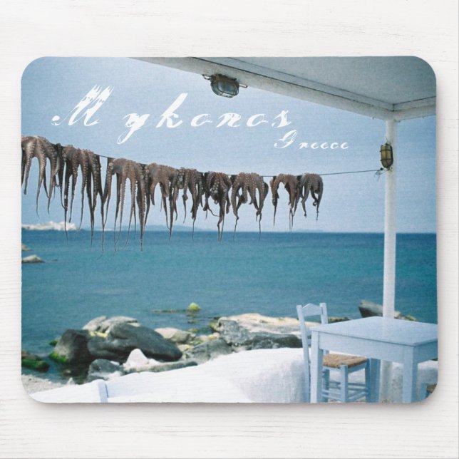 Mykonos Grekland Mousepad Musmatta (Framsidan)