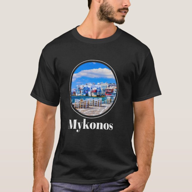 Mykonos Grekland  Mykonos T Shirt (Framsida)