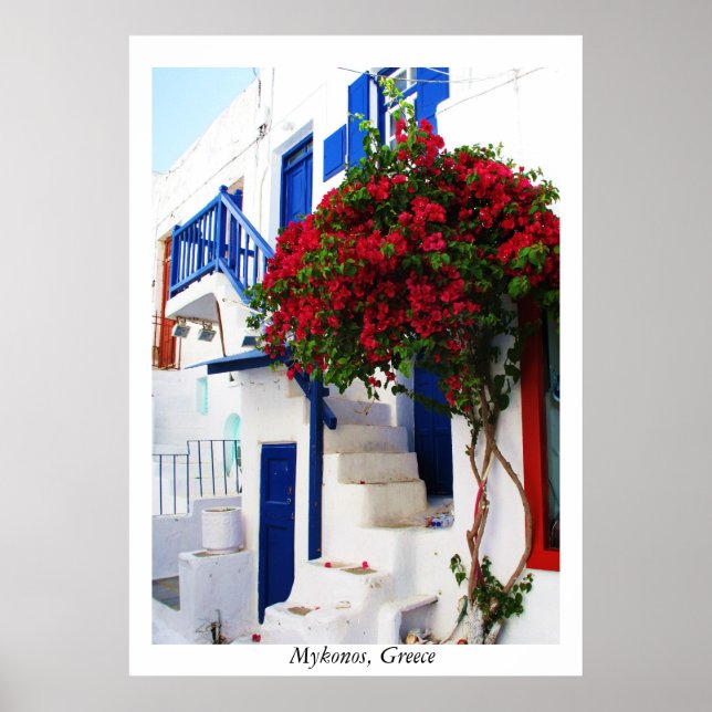 Mykonos, Grekland POSTER (Framsidan)