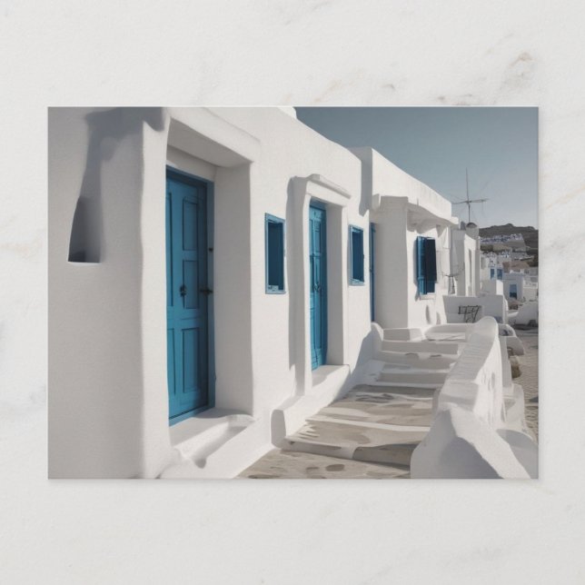 Mykonos Grekland Resa vykort (Framsida)