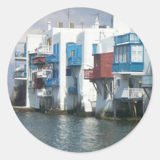 Mykonos, Grekland Runt Klistermärke