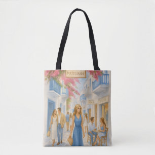 Mykonos, Grekland Tote Bag Tygkasse