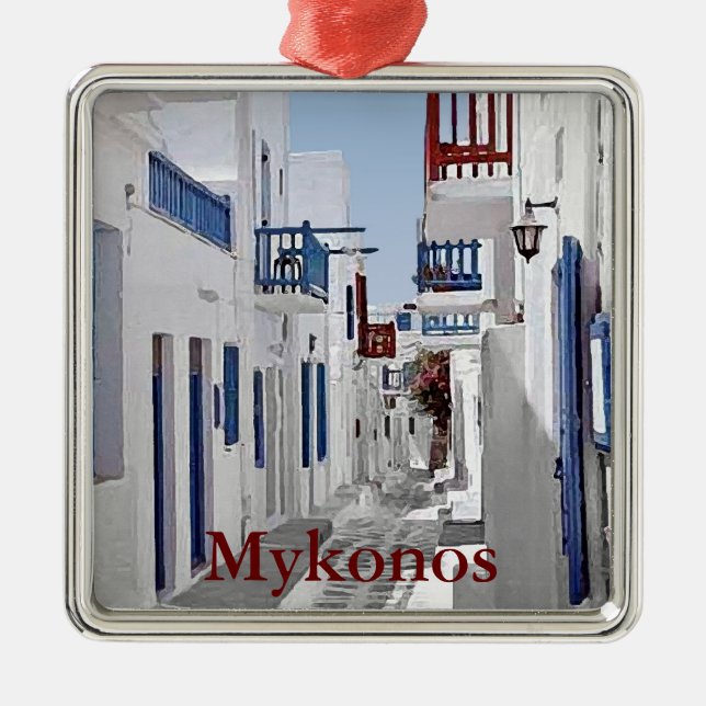 Mykonos Julgransprydnad Metall (Framsidan)