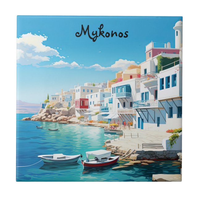 Mykonos Kakelplatta (Framsidan)
