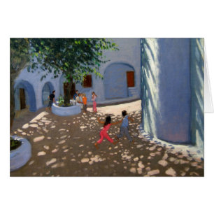 Mykonos kloster hälsningskort