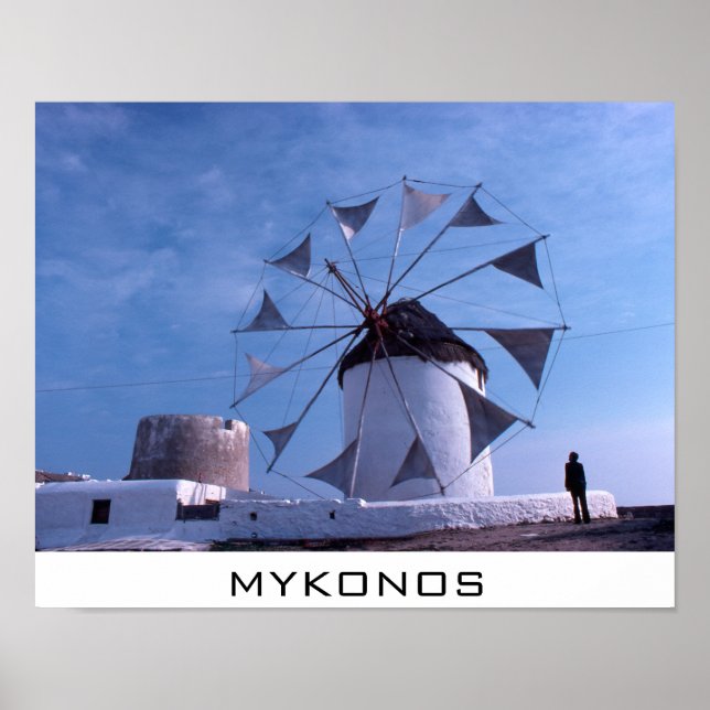 Mykonos kvarn small poster (Framsidan)