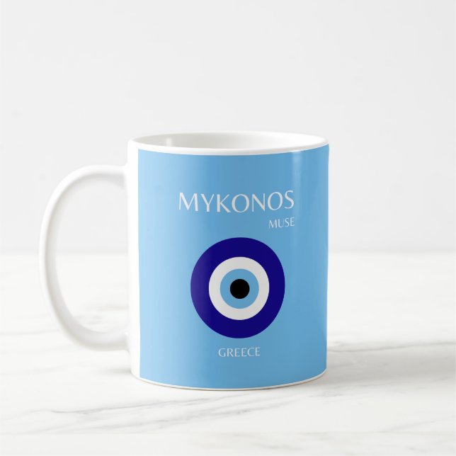 Mykonos Muse, Blue Kaffemugg (Vänster)