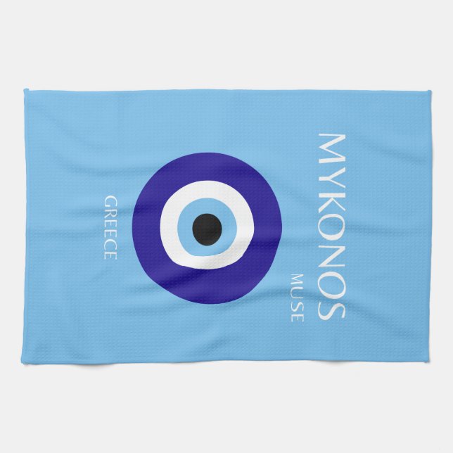 Mykonos Muse, Blue Kökshandduk (Horisontell)