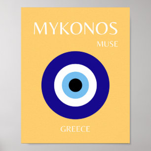 Mykonos Muse, Gult Poster