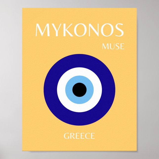 Mykonos Muse, Gult Poster (Framsidan)