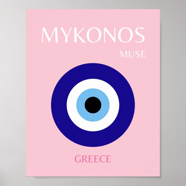 Mykonos Muse, Mykonos, Rosa Poster (Framsidan)