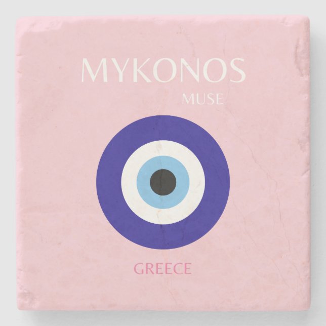 Mykonos Muse, Mykonos, Rosa Stenunderlägg (Framsidan)