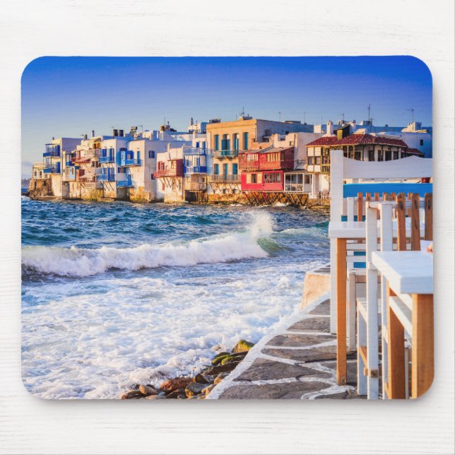 Mykonos ö Little Venice mousepad Musmatta (Framsidan)