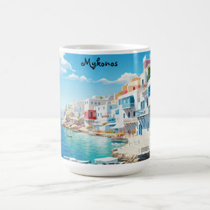 Mykonos-Sip i Stil med grekisk charm Kaffemugg