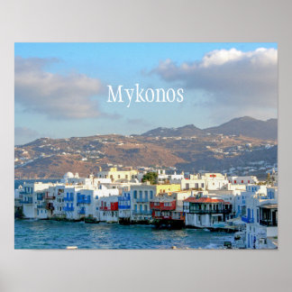 Mykonos Stad Poster