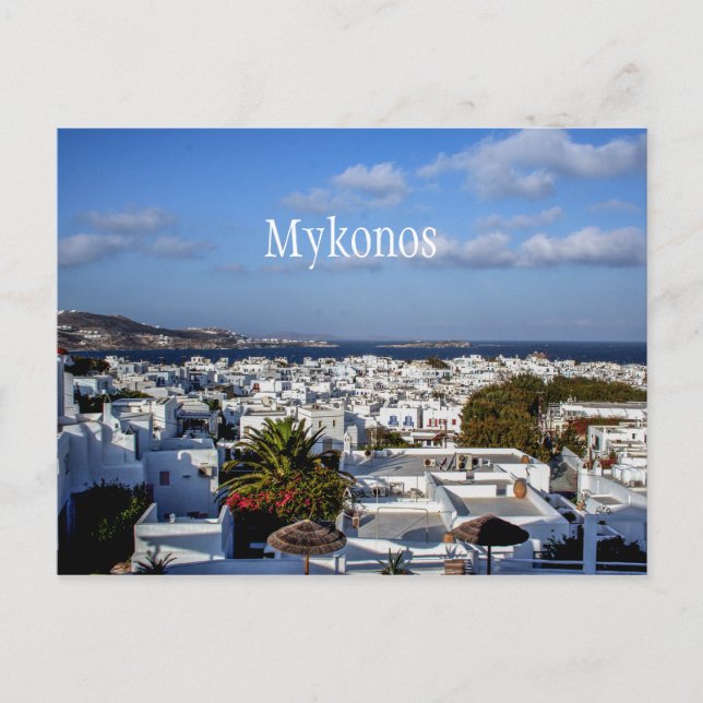 Mykonos Town Vykort (Framsida)