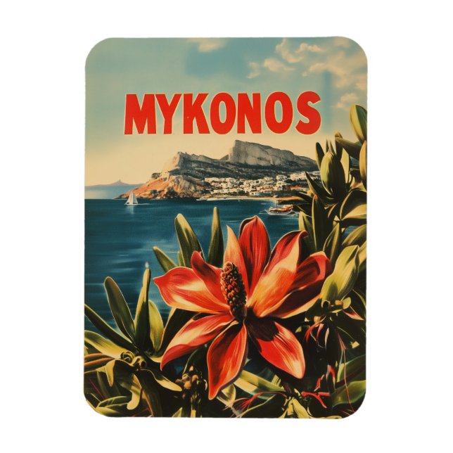 Mykonos vintage magnet (Vertikal)