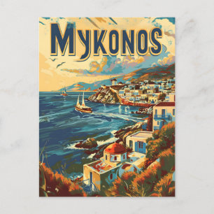 Mykonos Vintage Vykort