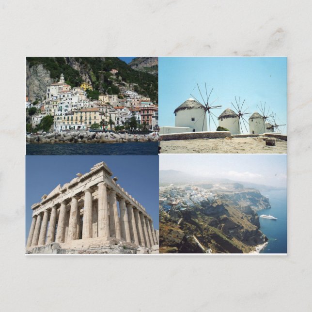 mykonos vykort (Framsida)