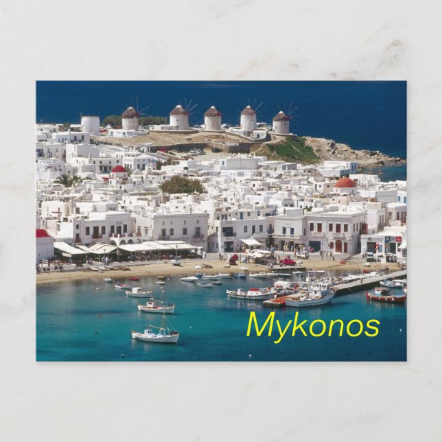 Mykonos vykort (Framsida)