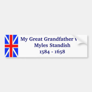 Myles Standish min stor- farfar Bildekal