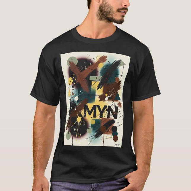 MYN Abstrakt Expressionism T Shirt (Framsida)