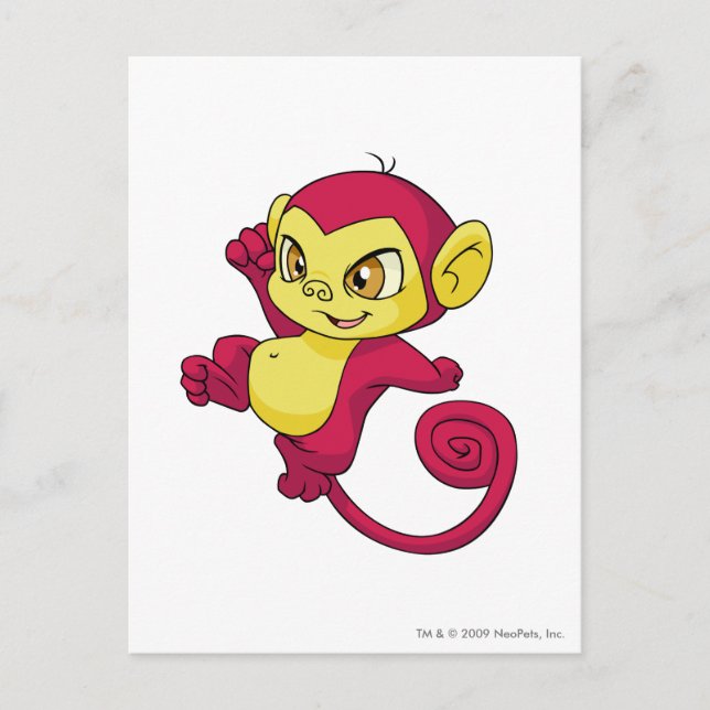 Mynci Röd Vykort (Framsida)