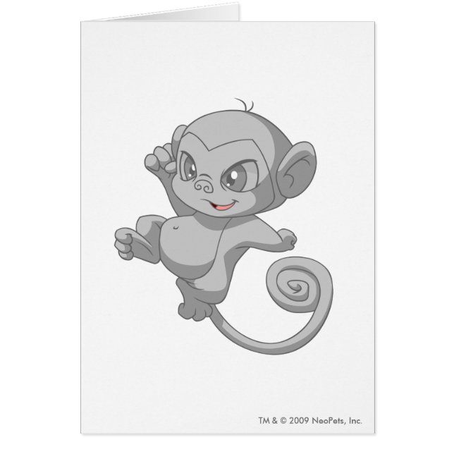 Mynci silver hälsningskort (Framsidan)