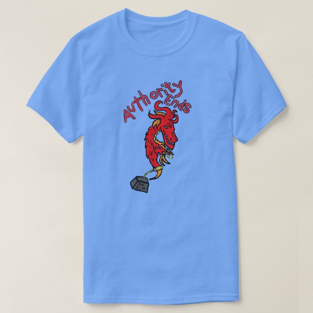 Myndighetsslut T Shirt (Design framsida)