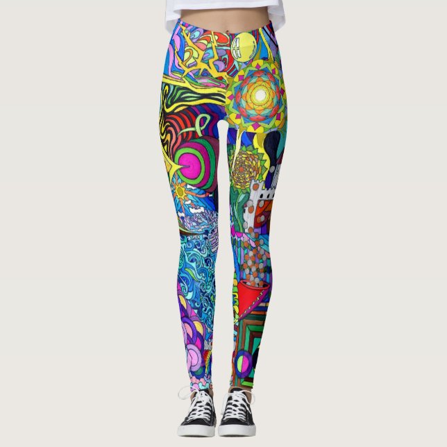 Myndylspyll hällde leggings (Framsida)
