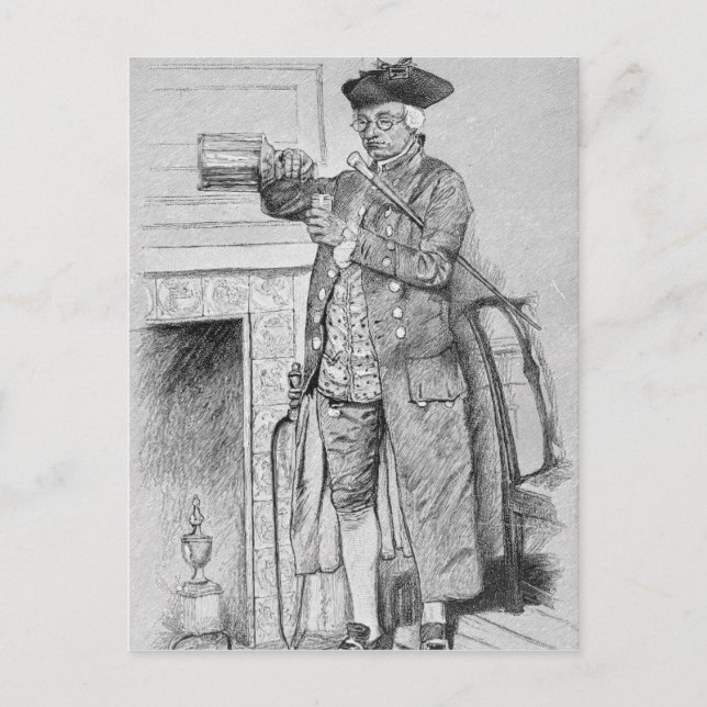 Mynheers morgon Horn Vykort (Framsida)