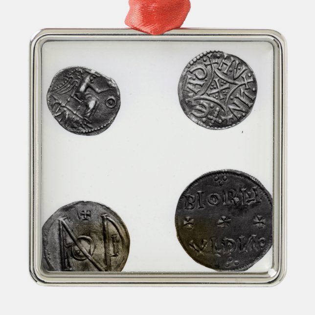 Mynt av Cunobelinus eller Cymbeline, kung av Julgransprydnad Metall (Framsidan)