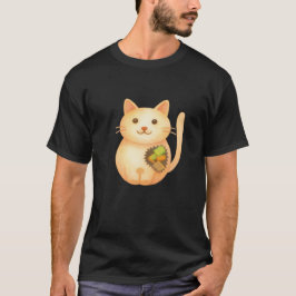 Mynt-CAT På Mörka Kanvaströjor T Shirt