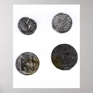 Mynt i Cunobelinus eller Cymbeline ,Kung i Mercia Poster