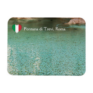Mynt i Trevi Fontän - Rom, Italien Magnet