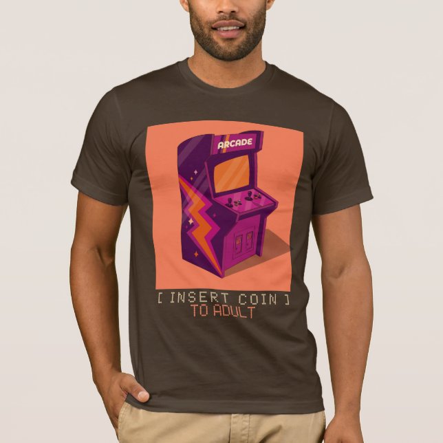 Mynt insatt för vuxna t shirt (Framsida)