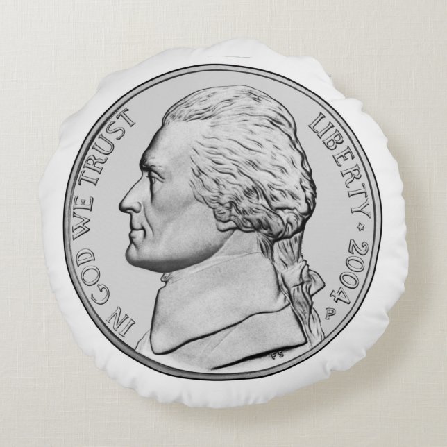 Mynt myntar rundakudden rund kudde (Baksidan)