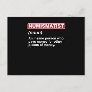 Mynt Myntsamlare Handlare Valuta Token Numi Vykort