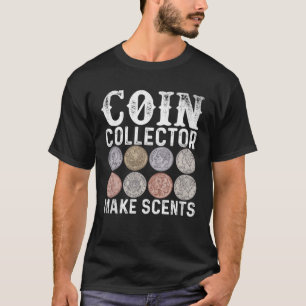 Mynt som samlar in gör centrifugering av myntnumis t shirt