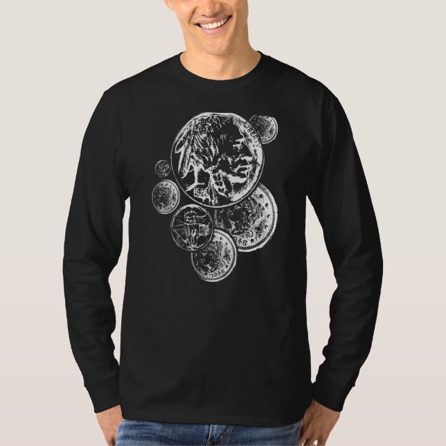 Mynt som samlar in numismatik Fläkt T Shirt (Framsida)
