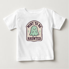 Mynta att bli hemsökt Söt Mynta Spöke Baby Hallowe T Shirt