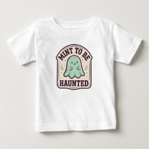 Mynta att bli hemsökt Söt Mynta Spöke Baby Hallowe T Shirt