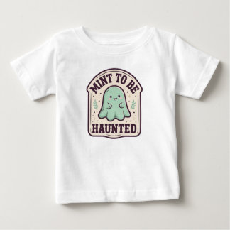 Mynta att bli hemsökt Söt Mynta Spöke Baby Hallowe T Shirt