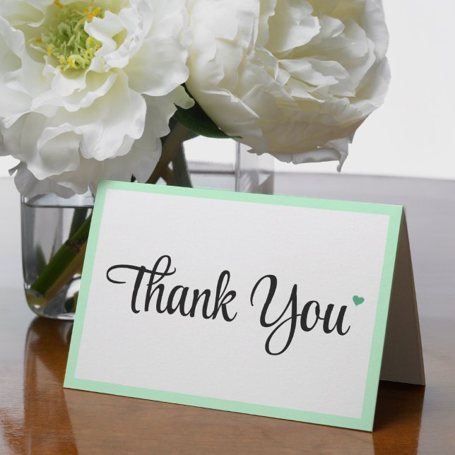 Mynta Att Vara Bröllop Bröllopsfest Tack Kort (Mint to Be Wedding Bridal Shower Thank You Card
)