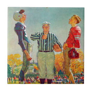 Mynta dugg av Norman Rockwell Kakelplatta